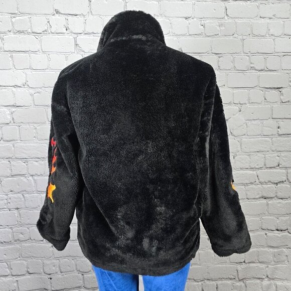 Flamin' Hot Cheetos x Forever 21 Faux Fur Jacket, Women's Small - Picture 4 of 11